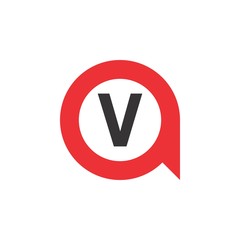 QV logo letter design
