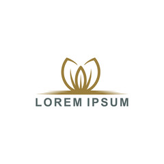 Obraz premium Streszczenie eko kwiat logo szablon ilustracji wektorowych