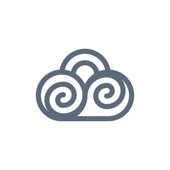 cloud logo icon symbol vector illustration