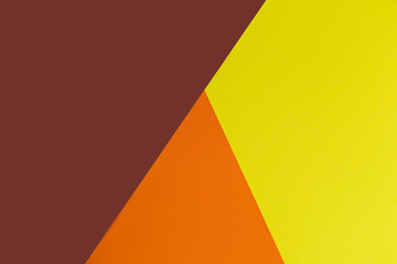 Yellow, brown and orange background. Colorful texture. Minimal concept. Creative concept. Pop Art. 