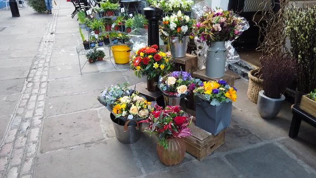 Beautiful prepared flower bouquets