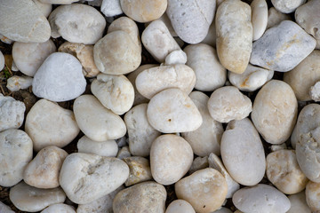 white pebbles background