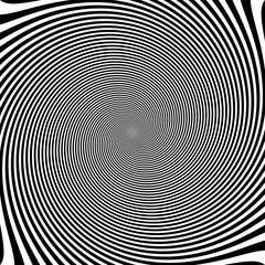 Psychedelic optical spin illusion background.