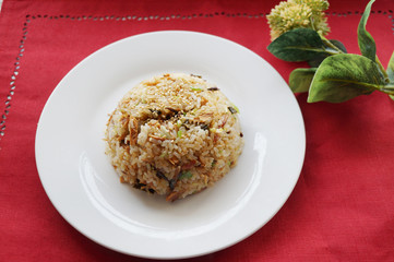 鰹のなまり節チャーハン