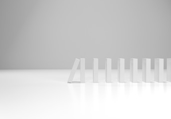 3D render dominoes illustration picture