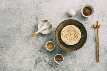 Obraz na płótnie Canvas Asian Soup with Noodles