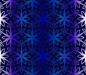 Dark blue Pattern Of Geometric Style. Seamless. Vector Illustration. Design For Printing, Presentation, Textile Industry