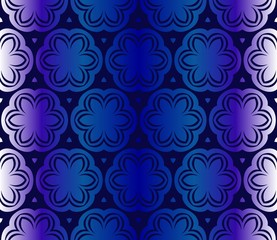 Dark blue Pattern Of Geometric Style. Seamless. Vector Illustration. Design For Printing, Presentation, Textile Industry