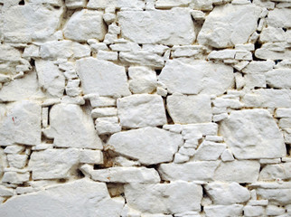 White rock wall texture and background