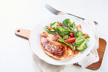 Chicken and vegetable salad