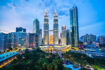 Photo sur Plexiglas Kuala Lumpur Beautiful architecture building exterior city in kuala lumpur skyline