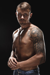 Fototapeta premium MMA Fighter Preparing Bandages For Training.