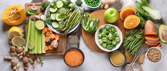 Fresh vegan food