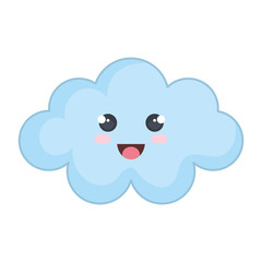 cute cloud kawaii character