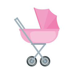 Fototapeta na wymiar baby cart isolated icon