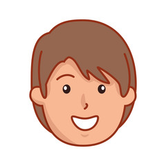 young man head avatar character