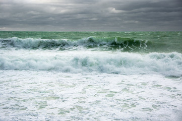 Fototapeta premium Stormy sea landscape