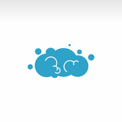 cleaning logo bubbles