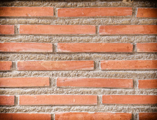 red brick wall detail with some lens vigenetting