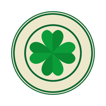 seal with st patrick clover leaf