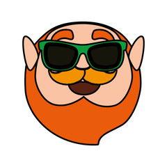 st patricks day leprechaun with sunglasses