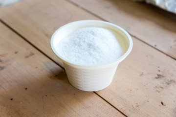 Jar with fine salt