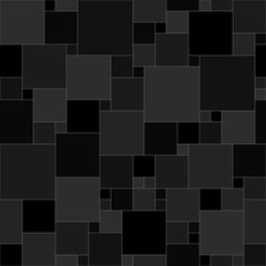 dark gray squares. vector seamless pattern. simple geometric shapes. textile paint. black repetitive background. fabric swatch. wrapping paper