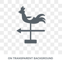 Weathercock icon. Weathercock design concept from  collection. Simple element vector illustration on transparent background.