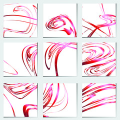 Obraz premium 9 box, red abstract luxury valentine's concept background