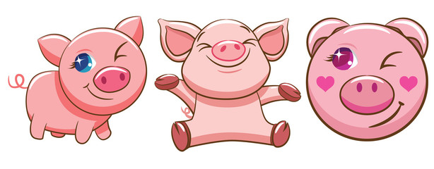 pig bundle clipart