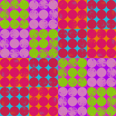 Colorful Dots Seamless Repeating Pattern
