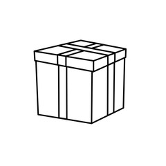 Gift box with ribbon