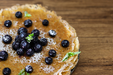 Pancakes with berries
