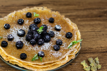 Pancakes with berries