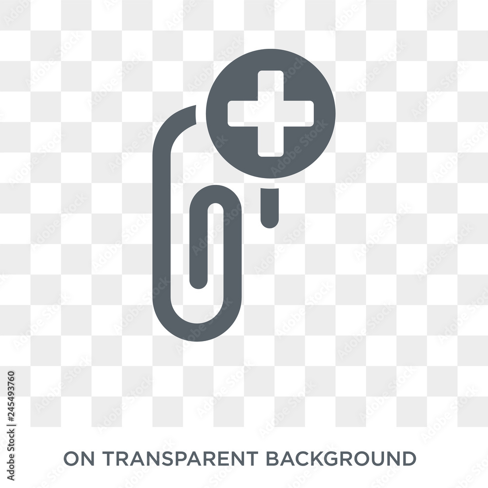 Wall mural attachment icon. attachment design concept from collection. simple element vector illustration on tr
