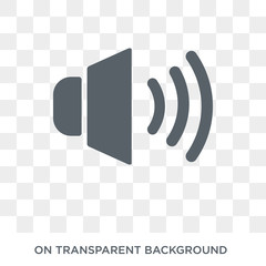 Audio icon. Audio design concept from  collection. Simple element vector illustration on transparent background.