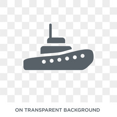 Obraz premium tugboat icon. tugboat design concept from Transportation collection. Simple element vector illustration on transparent background.