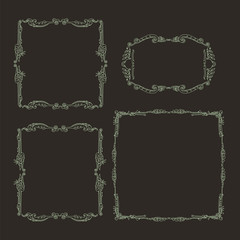 set of vintage frames