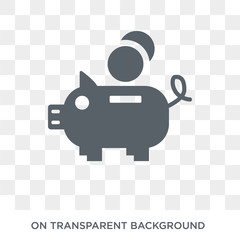 Piggybank icon. Piggybank design concept from Success collection. Simple element vector illustration on transparent background.
