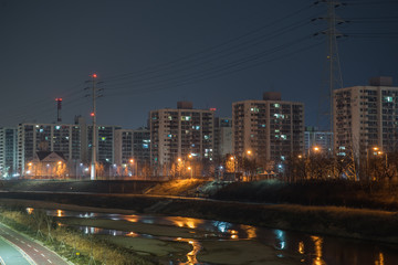 Fototapeta na wymiar Seoul apartments