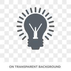 Bulb icon. Bulb design concept from Success collection. Simple element vector illustration on transparent background.