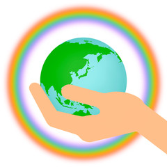 地球を守る手