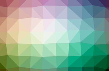 Illustration of abstract Green, Purple horizontal low poly background. Beautiful polygon design pattern.