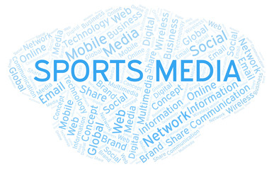Sports Media word cloud.