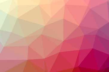 Illustration of abstract Red horizontal low poly background. Beautiful polygon design pattern.