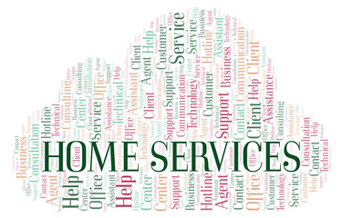 Obraz premium Home Services word cloud.
