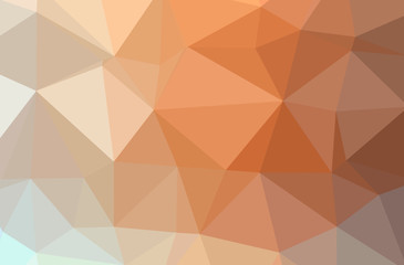 Obraz premium Illustration of abstract Orange horizontal low poly background. Beautiful polygon design pattern.