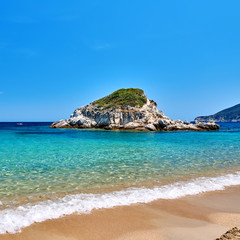 Fototapeta na wymiar Beautiful beach landscape, Sithonia, Greece
