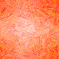 Illustration of Square red Pastel with long brush strokes background.