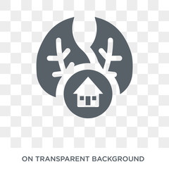 Eco friendly icon. Trendy flat vector Eco friendly icon on transparent background from smart home collection. High quality filled Eco friendly symbol use for web and mobile